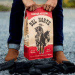 Bolsa carbon vegetal Del Norte medida 22+12x45cm