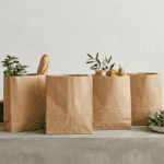 Bolsa de papel kraft sin impresión multiusos